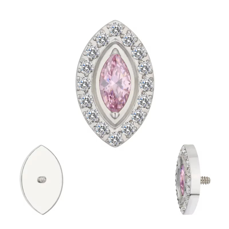 نصائح خواتم التيتانيوم بتصميم ماركيز وإطار مثبت