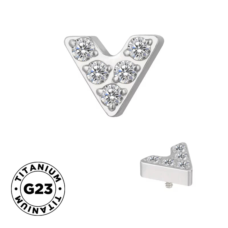 خاتم التيتانيوم على شكل حرف V