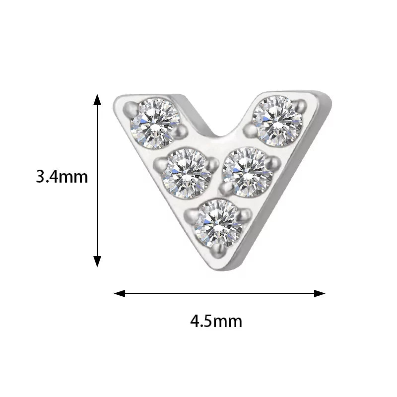 خاتم التيتانيوم على شكل حرف V