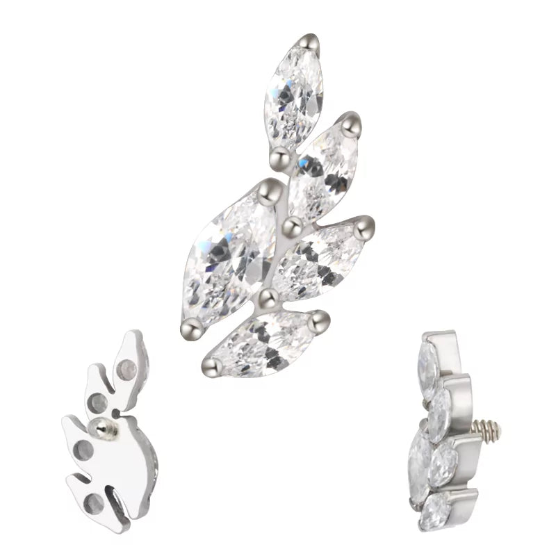 خاتم التيتانيوم على شكل سنبلة القمح