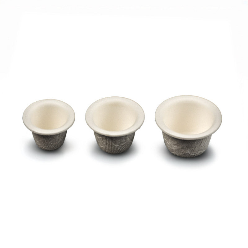Set of 200 Unistar ECO Paper Ink Cups, disposable coffee cups with lids, made from eco-friendly paper material.