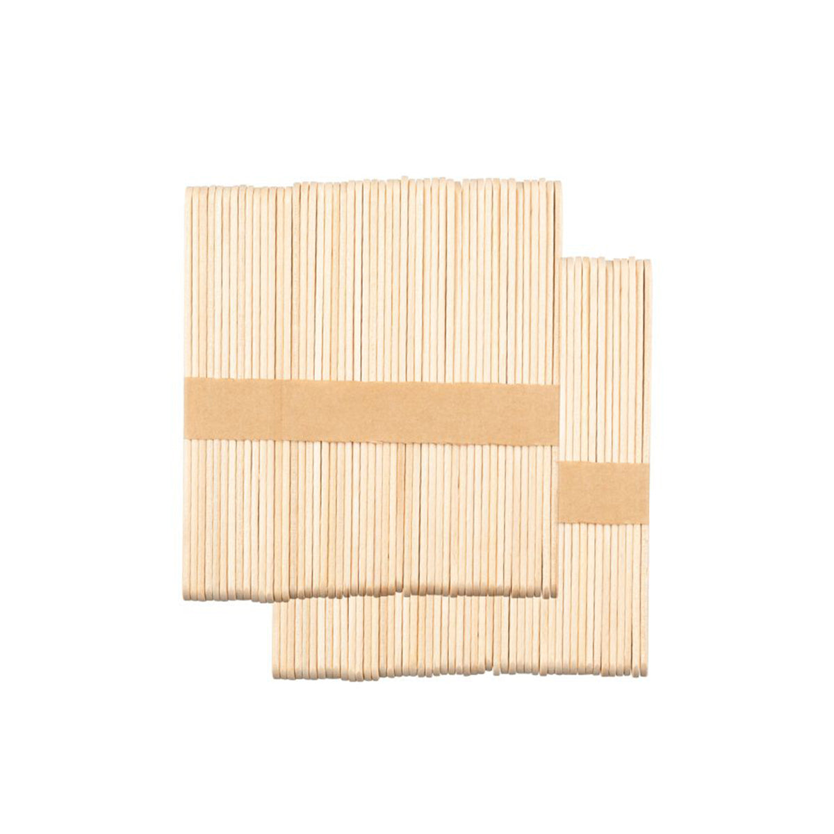 Wooden spatula medium 114x10x2mm - 100 pieces - BVShop