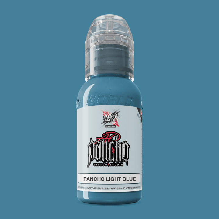 World Famous Tattoo Ink AD Pancho Light Blue 30ml - BVShop