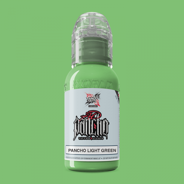 World Famous Tattoo Ink AD Pancho Light Green 30ml - BVShop