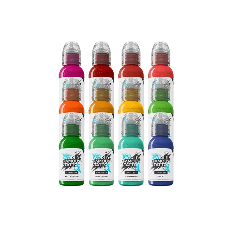 World Famous Tattoo Ink Dragon Pigment Set 12x30ml - BVShop