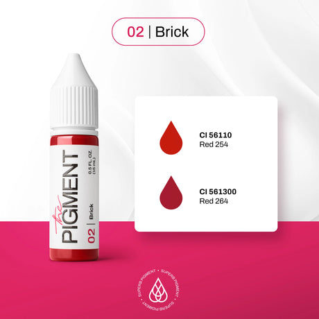 The Pigment 02 Brick Pigment (15ml) - BVShop