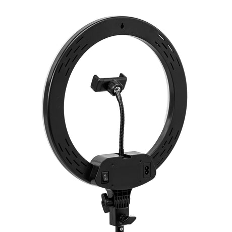 Professional ring light with 13 brightness levels and tripod