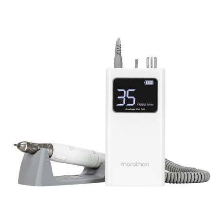Saeyang Marathon K35S wireless nail drill control unit and handpiece