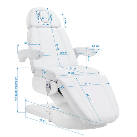 Azzurro Lux cosmetic chair 3m white - BVShop