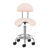 Pink cosmetic stool from ACTIVESHOP, a beauty salon furniture piece with a cushioned seat and sleek design.