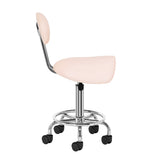 Pink cosmetic stool from ACTIVESHOP, a beauty salon furniture piece with a cushioned seat and sturdy base.