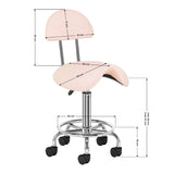Pink cosmetic stool from ACTIVESHOP, a beauty salon furniture piece with a cushioned seat and sturdy base.