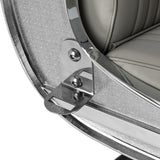 Gabbiano Visionerio barber chair grey chrome frame - BVShop