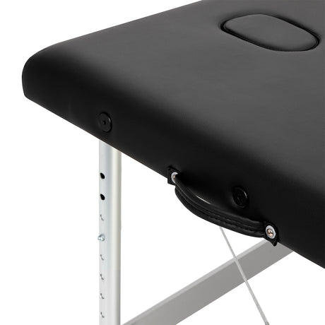BALANCE aluminium folding massage table 3 segment black - BVShop