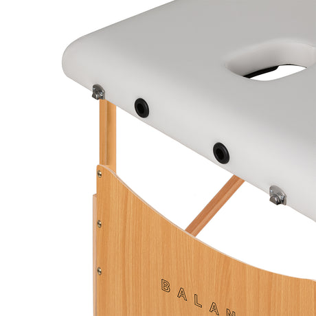 BALANCE wooden folding massage table 3 segment 190x70 white - BVShop