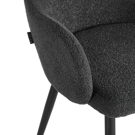 Slim black metal legs on 4RICO Intra reception chair