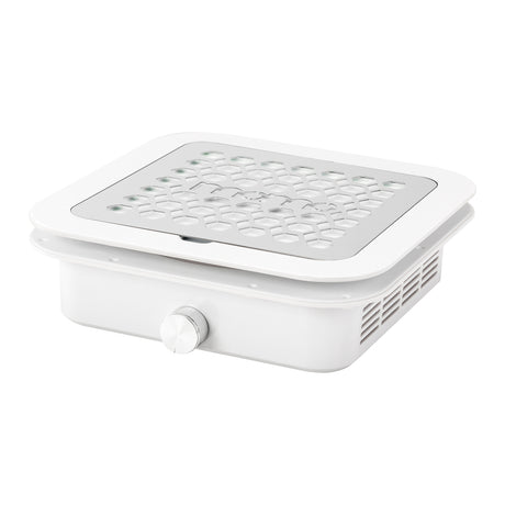 White built-in Dust Absorber Momo P30 with 60W power, compact design, and modern style for efficient dust removal.