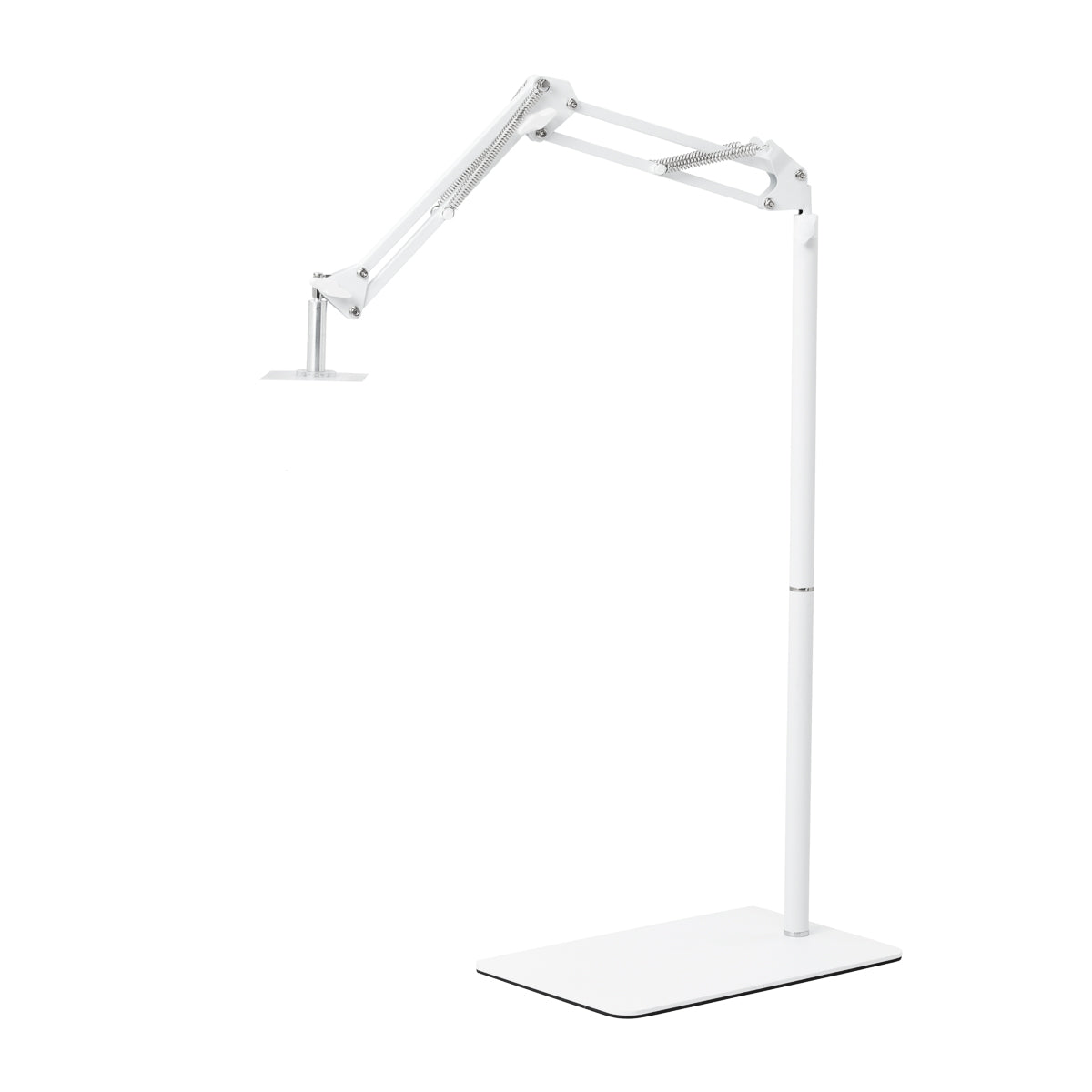 GLOW حامل قابل للضبط لمصباح UV/LED للباديكير – أبيض; ذراع مفصلي في وضع آخر