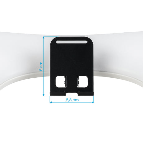 MOMO Croissant white manicure armrest and phone holder