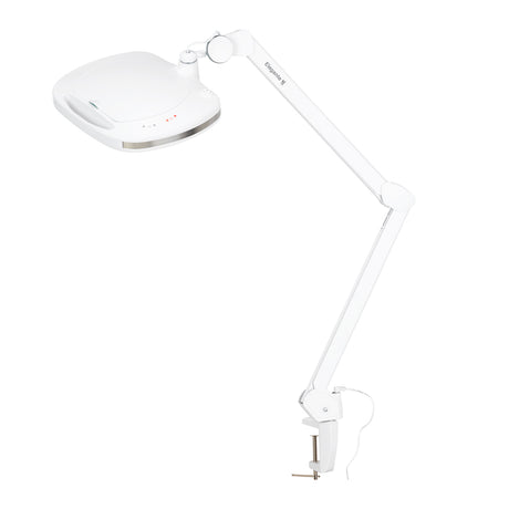 Elegante 6030 clamp-mounted magnifying lamp for salon workstations