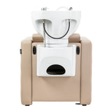 Gabbiano Sylvia Plus وحدة غسل شعر كهربائية مع تدليك – بيج · منظر خلفي