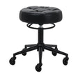 Gabbiano D054 black hairdressing stool with black five-star base