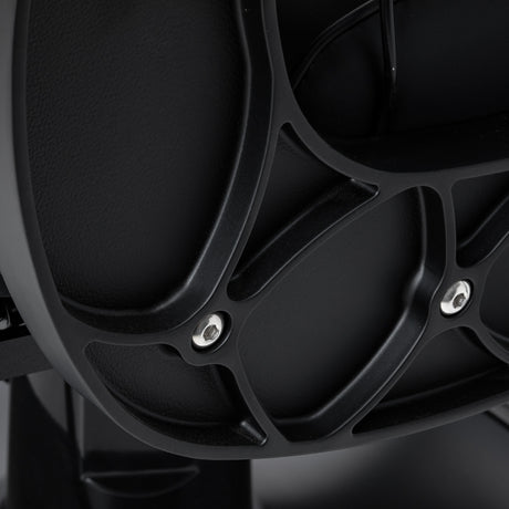 Gabbiano Continental كرسي حلاقة مع تدليك – أسود · تفصيل مسند الظهر