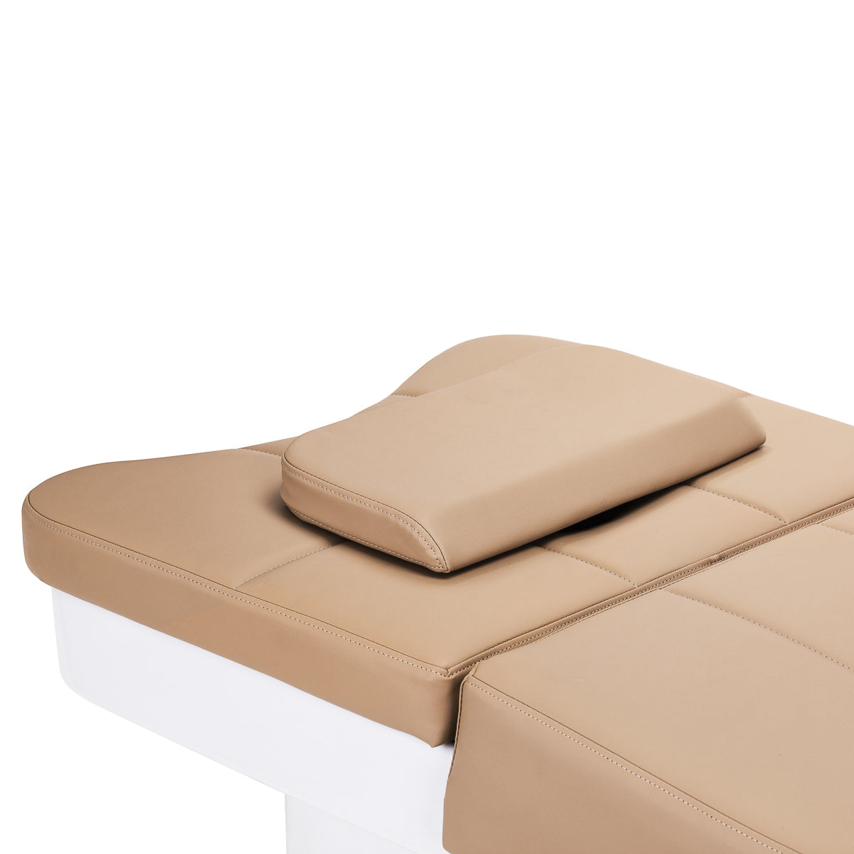 Gabbiano Head Spa 017 beige hair washing bed with padded cushion and adjustable headrest for comfortable hair salon treatments