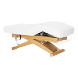 Sillon Siesta سرير SPA كهربائي – أبيض، قاعدة بني فاتح · منظر عام