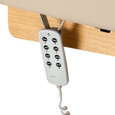 Sillon Siesta سرير SPA كهربائي – بيج، قاعدة بني فاتح · جهاز التحكم