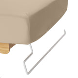 Sillon Siesta سرير SPA كهربائي – بيج، قاعدة بني فاتح · حامل منشفة