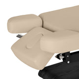 سرير SPA كهربائي Sillon Relax – بيج، قاعدة بلون أسود · جوانب مسند الرأس