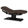 سرير SPA كهربائي Sillon Relax – بني داكن، قاعدة بلون أسود · منظر عام