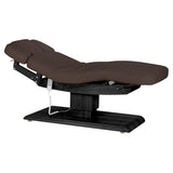سرير SPA كهربائي Sillon Relax – بني داكن، قاعدة بلون أسود · منظر عام