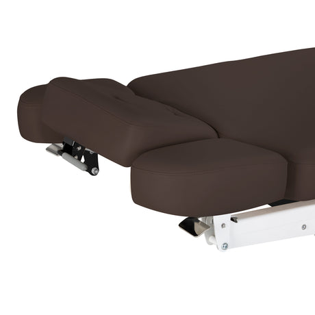 سرير SPA كهربائي Sillon Relax – بني داكن، قاعدة بلون أسود · جوانب مسند الرأس