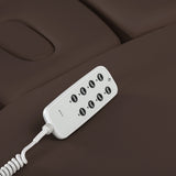 سرير SPA كهربائي Sillon Relax – بني داكن، قاعدة بلون أسود · جهاز التحكم