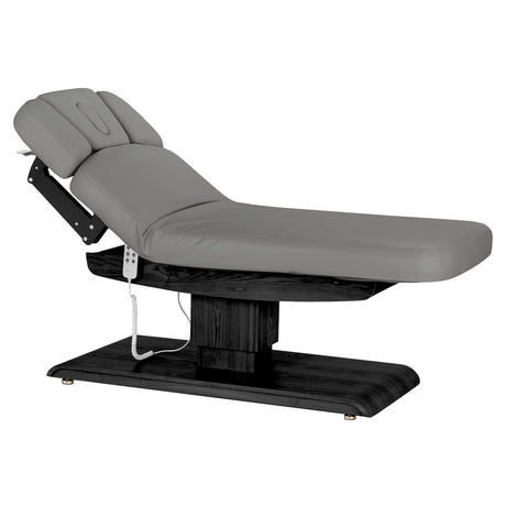 سرير SPA كهربائي Sillon Relax – رمادي، قاعدة بلون أسود · وضعية مائلة
