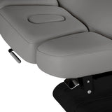 سرير SPA كهربائي Sillon Relax – رمادي، قاعدة بلون أسود · مسند الرأس
