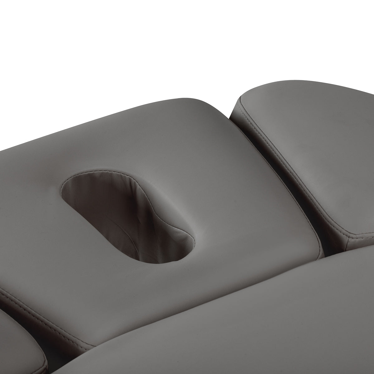 سرير SPA كهربائي Sillon Relax – رمادي، قاعدة بلون أسود · فتحة الوجه