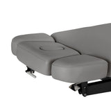 سرير SPA كهربائي Sillon Relax – رمادي، قاعدة بلون أسود · جوانب مسند الرأس