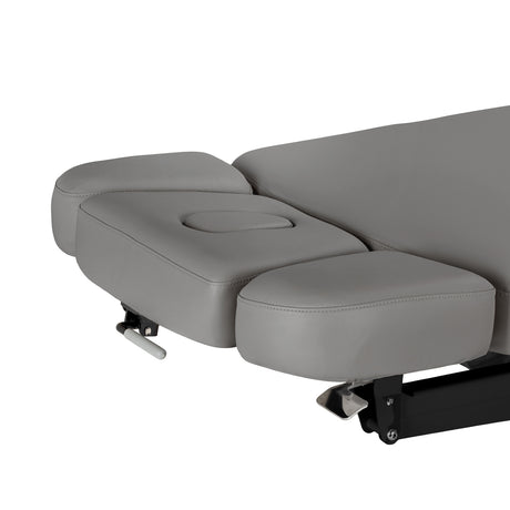 سرير SPA كهربائي Sillon Relax – رمادي، قاعدة بلون أسود · جوانب مسند الرأس