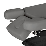 سرير SPA كهربائي Sillon Relax – رمادي، قاعدة بلون أسود · جوانب مسند الرأس