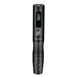 SoulNOVA E2 Mini wireless PMU machine pen in black with 2.5mm needle, compact and portable for permanent makeup procedures.