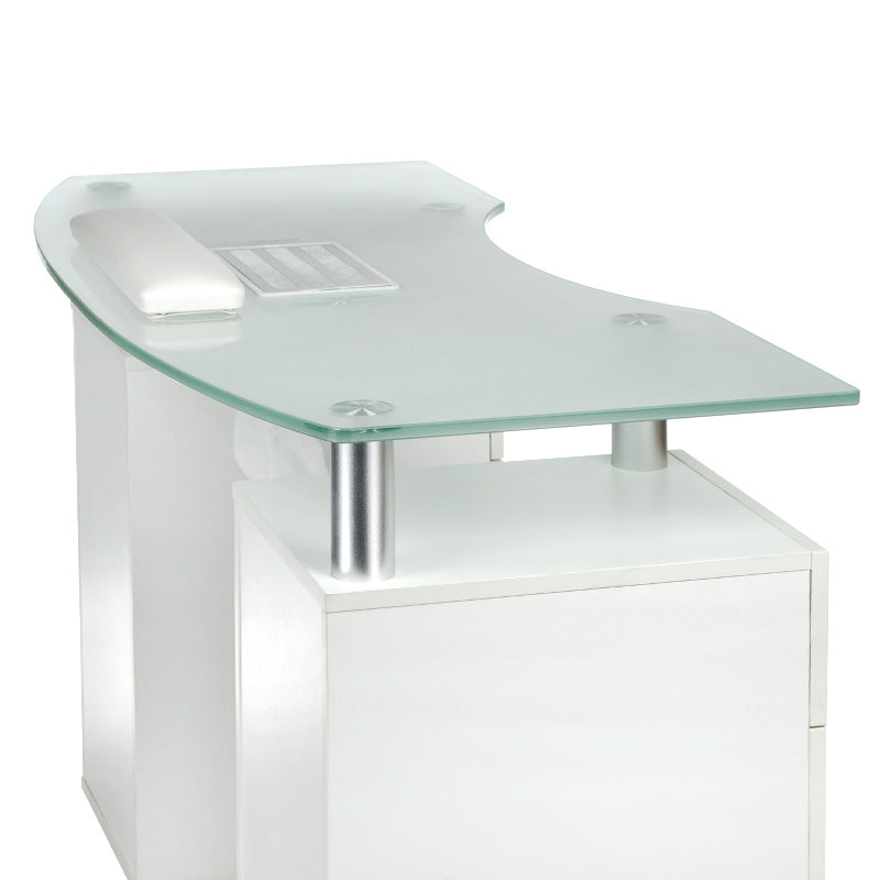 Manicure Table + incliner BD-3453+P WHITE - BVShop