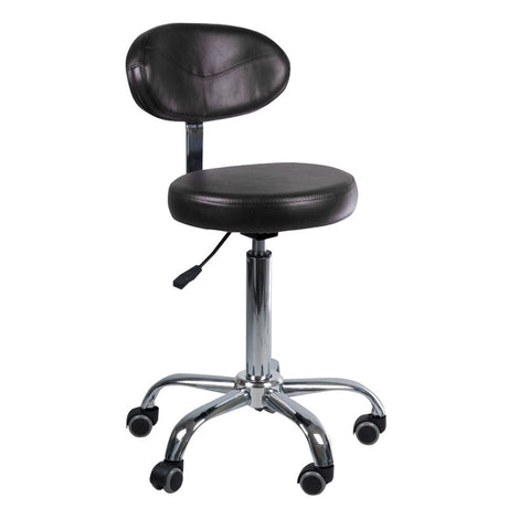 Cosmetology Stool with backrest BD-9934 black - BVShop
