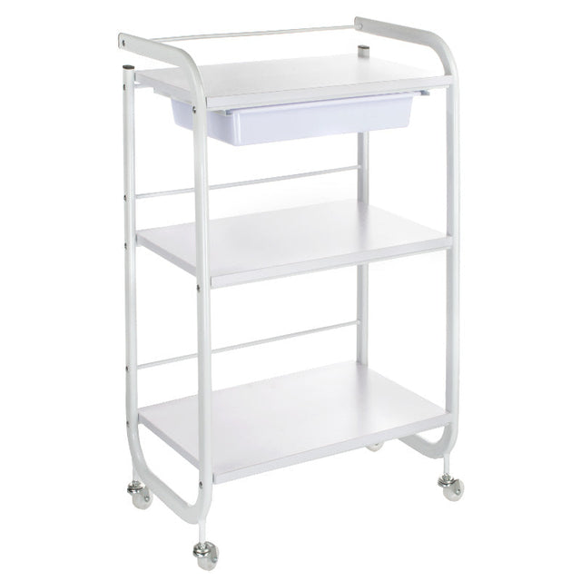 Beauty System Cosmetic Cabinet NG-ST027 with multiple compartments and sleek white finish for organized beauty product storage