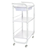 Beauty System Cosmetic Cabinet NG-ST027 with multiple compartments and mirrored doors for organized beauty storage.