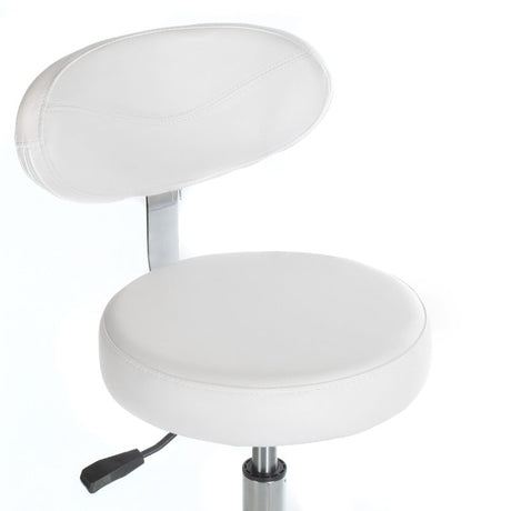 Cosmetic stool with backrest BD-9934 white - BVShop