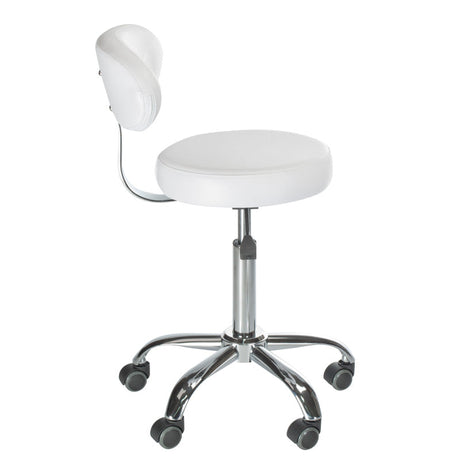 Cosmetic stool with backrest BD-9934 white - BVShop