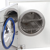 Autoclave medical Class B 8L SUN8-II with printer by Beauty System, showing control panel and sterilization chamber.
